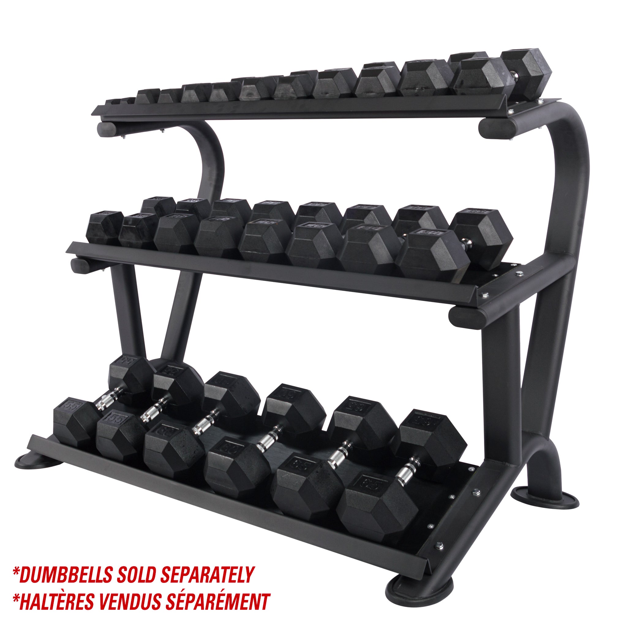 ATOP Sports Dumbbell Rack 3 Tier Deluxe