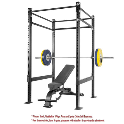 CrossBox P8200 Power Rack w/Big Beam Safety Spotters, 43" Black