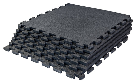 Interlocking Rubber Slab Mat, 6 Set