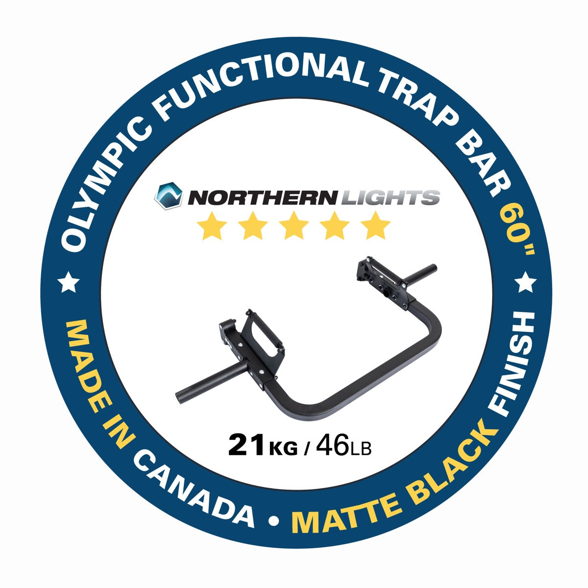 Olympic Functional Trap Bar, 60", 46lb, Black