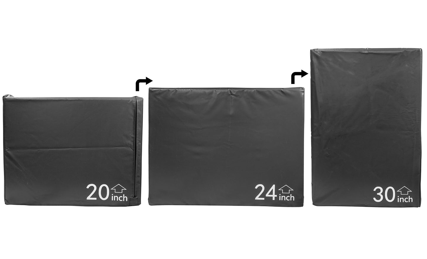 Foam PlyoBox, 30" x 24" x 20",Black