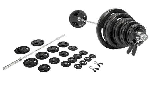 Olympic Rubber Weight Set Package, 300 LBS